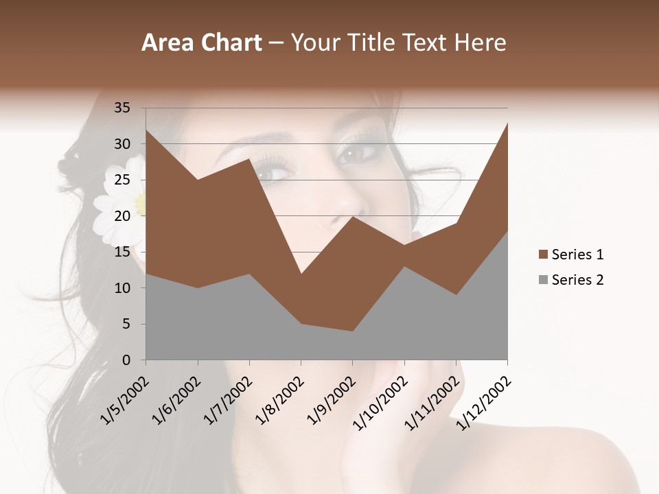 Female Beauty Isolated PowerPoint Template