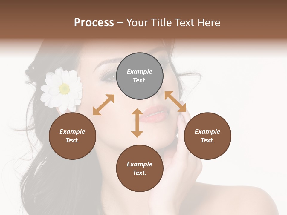Female Beauty Isolated PowerPoint Template