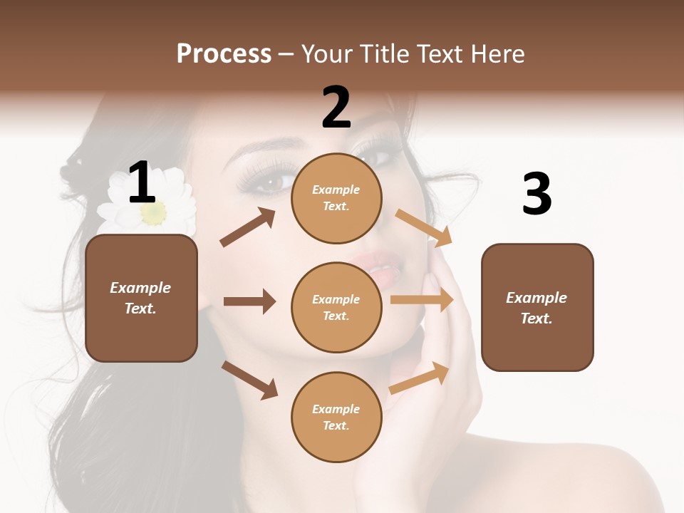 Female Beauty Isolated PowerPoint Template