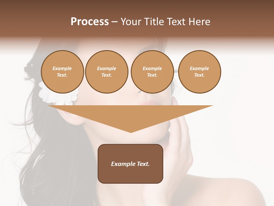 Female Beauty Isolated PowerPoint Template