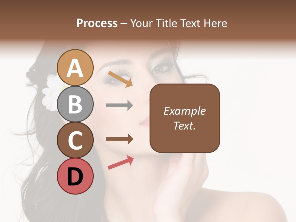 Female Beauty Isolated PowerPoint Template