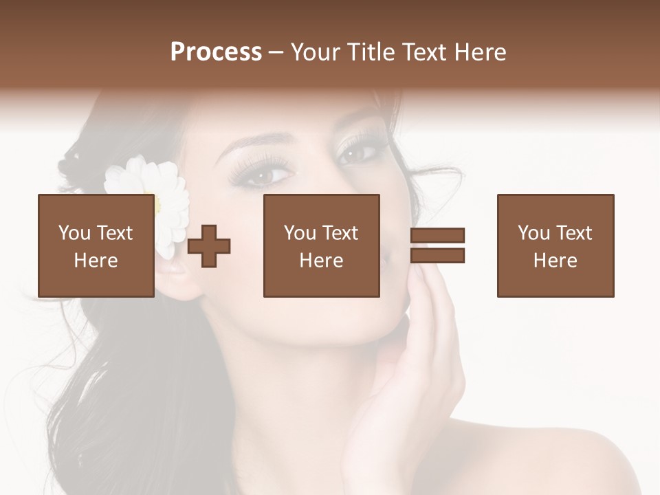Female Beauty Isolated PowerPoint Template