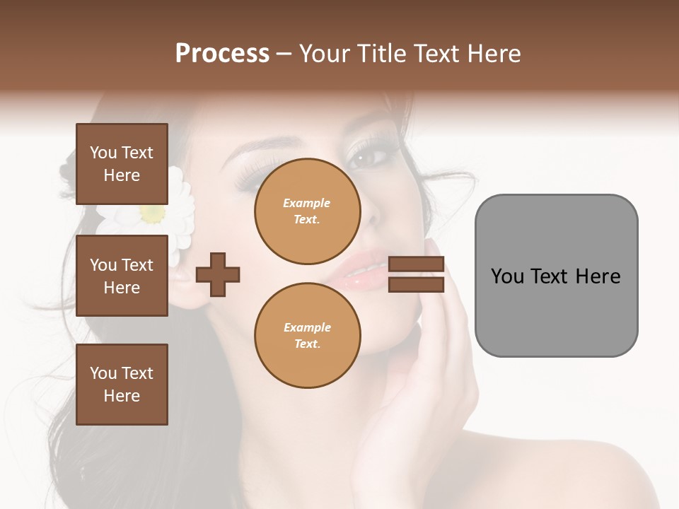Female Beauty Isolated PowerPoint Template
