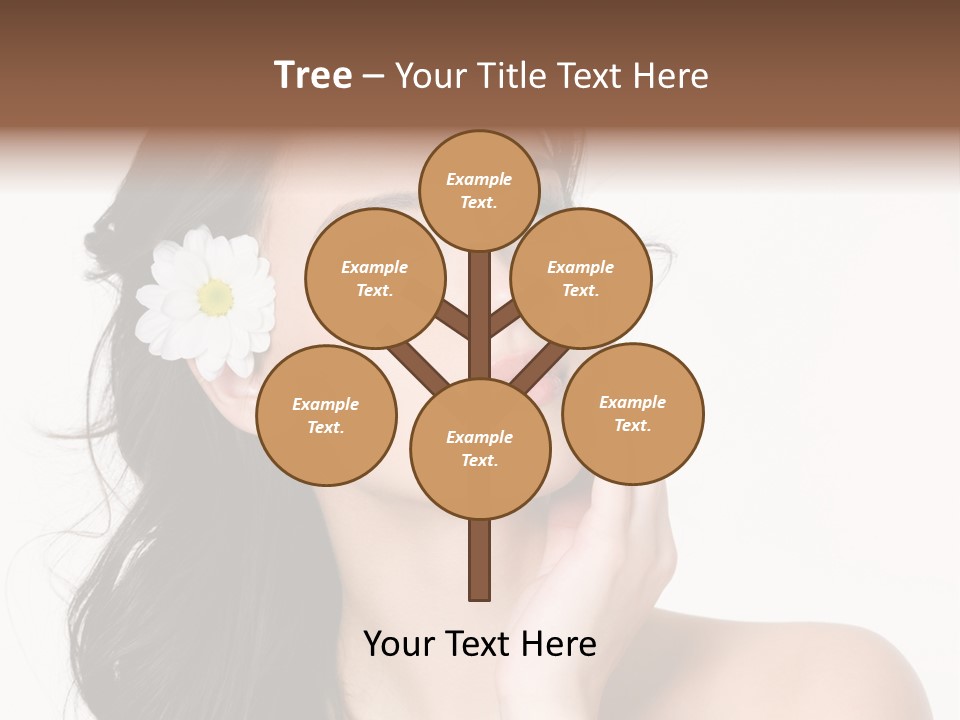 Female Beauty Isolated PowerPoint Template