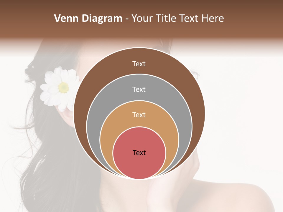 Female Beauty Isolated PowerPoint Template