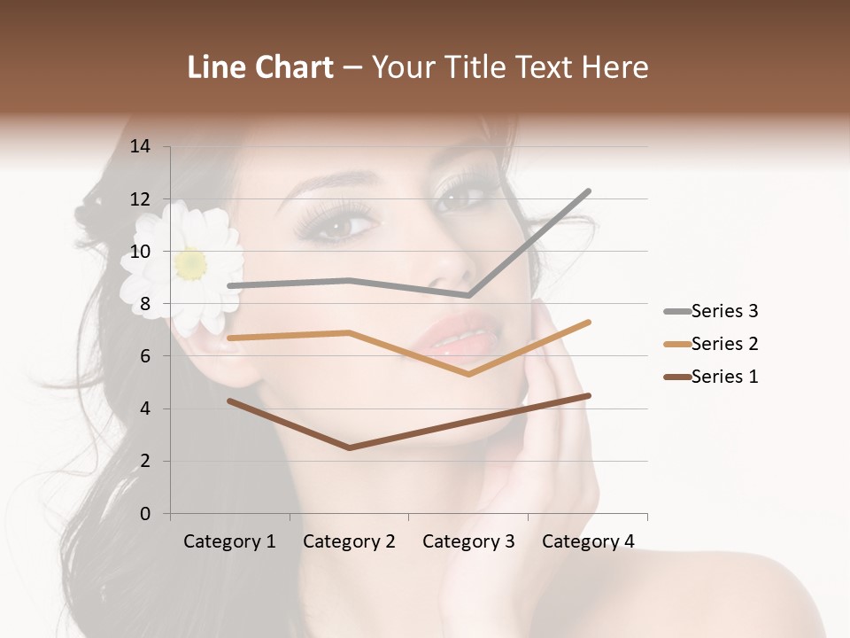 Female Beauty Isolated PowerPoint Template