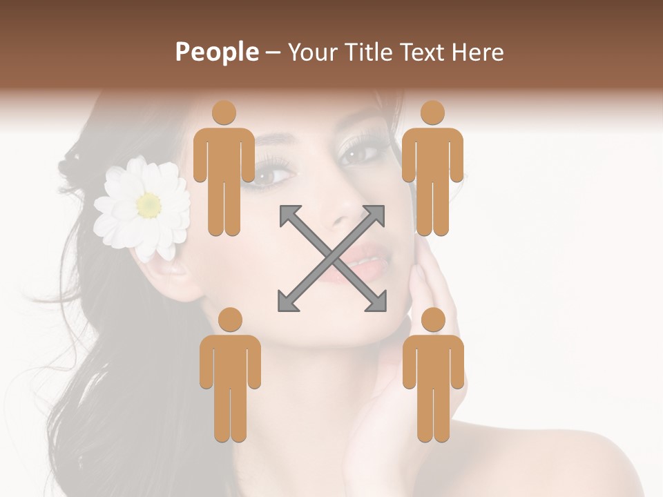 Female Beauty Isolated PowerPoint Template