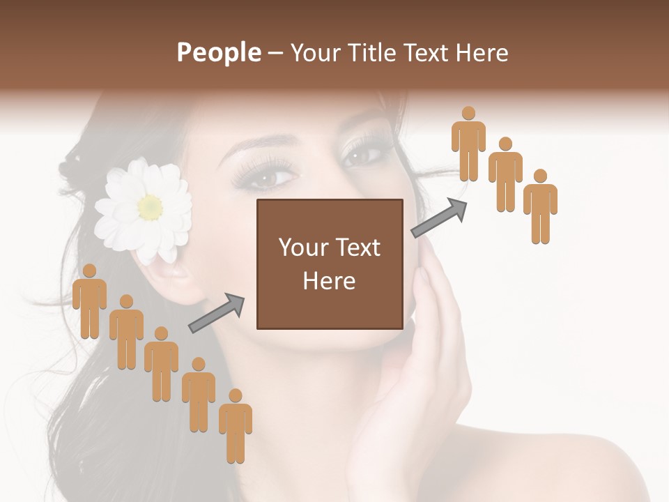 Female Beauty Isolated PowerPoint Template