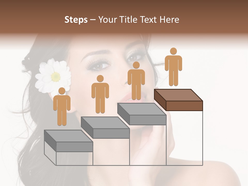 Female Beauty Isolated PowerPoint Template