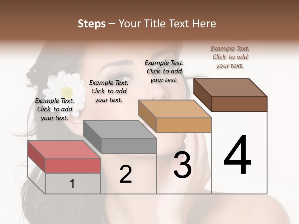 Female Beauty Isolated PowerPoint Template