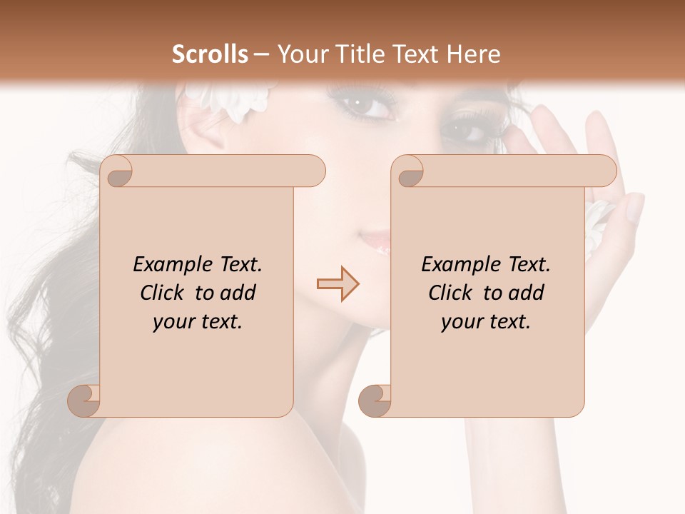 Aroma Sexy White PowerPoint Template