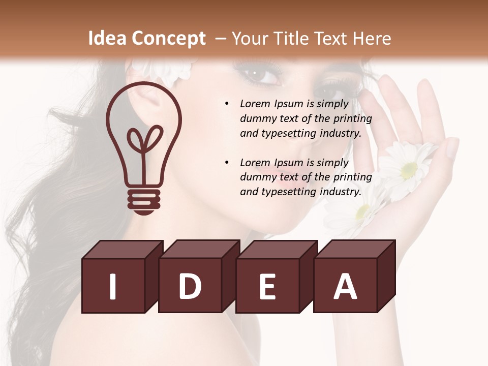 Aroma Sexy White PowerPoint Template