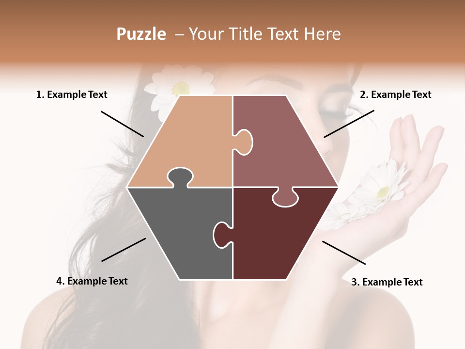 Skin Bodycare Caucasian PowerPoint Template