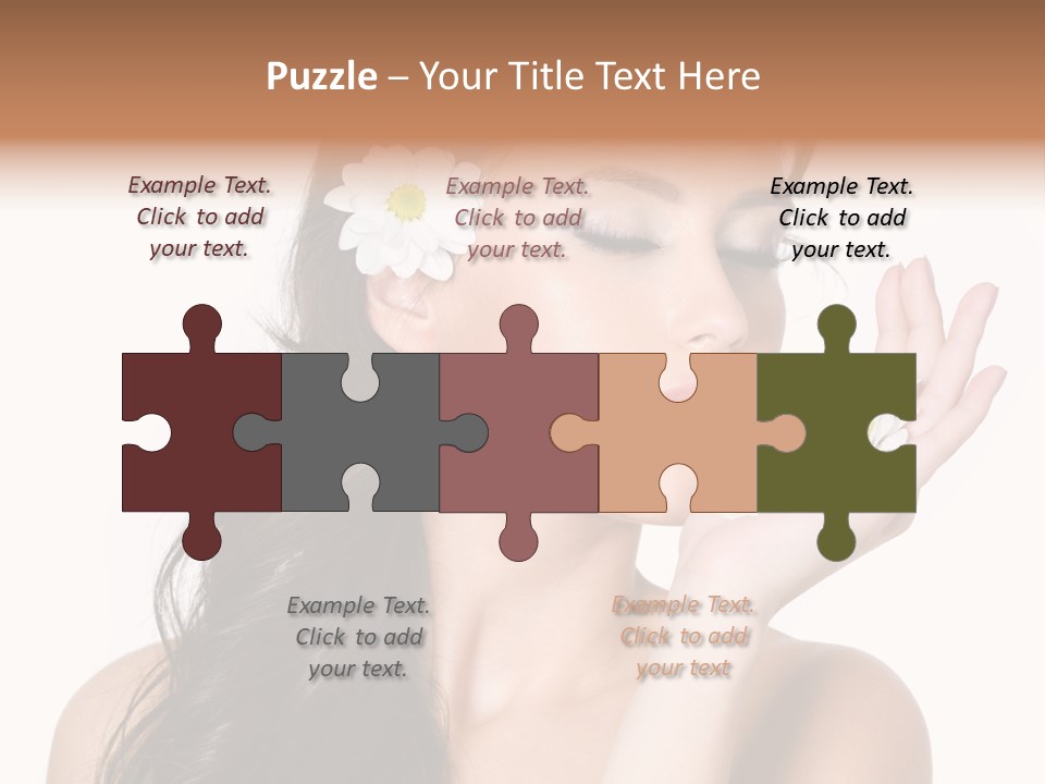 Skin Bodycare Caucasian PowerPoint Template