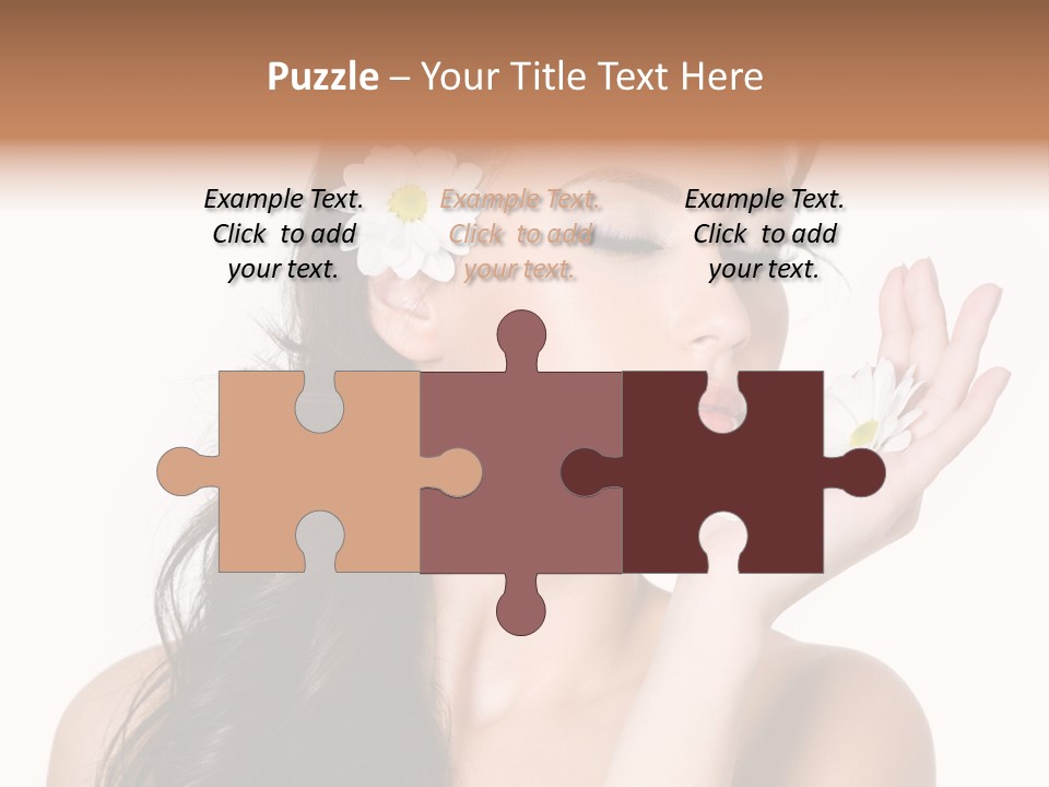Skin Bodycare Caucasian PowerPoint Template