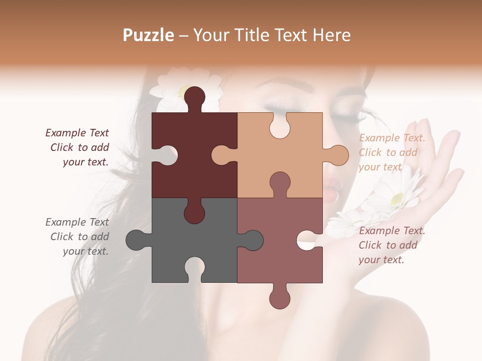Skin Bodycare Caucasian PowerPoint Template