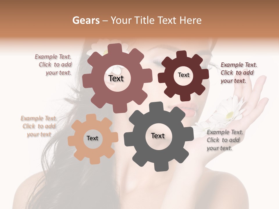 Skin Bodycare Caucasian PowerPoint Template