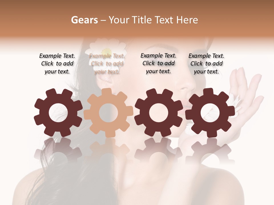 Skin Bodycare Caucasian PowerPoint Template