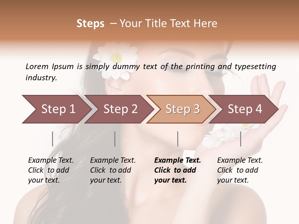 Skin Bodycare Caucasian PowerPoint Template