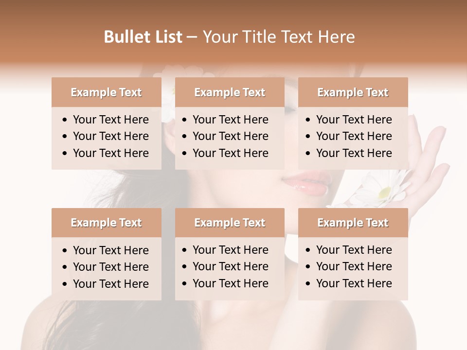 Skin Bodycare Caucasian PowerPoint Template