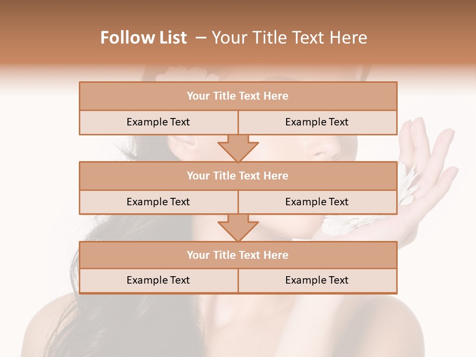 Skin Bodycare Caucasian PowerPoint Template