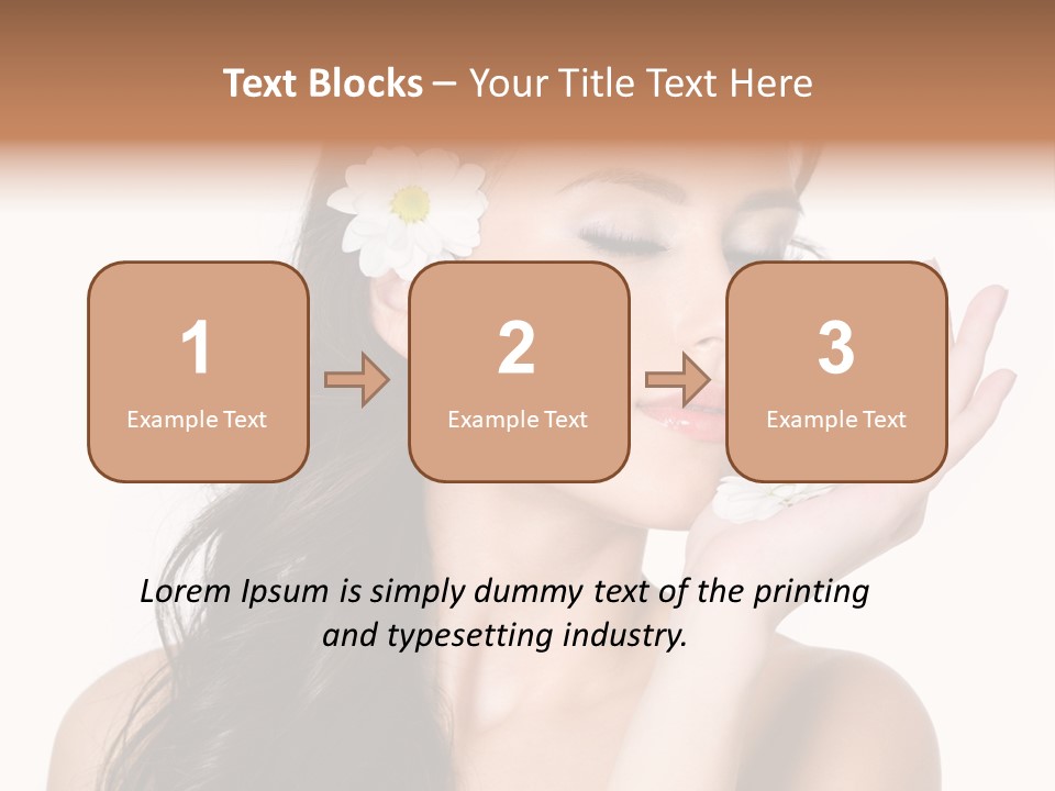 Skin Bodycare Caucasian PowerPoint Template