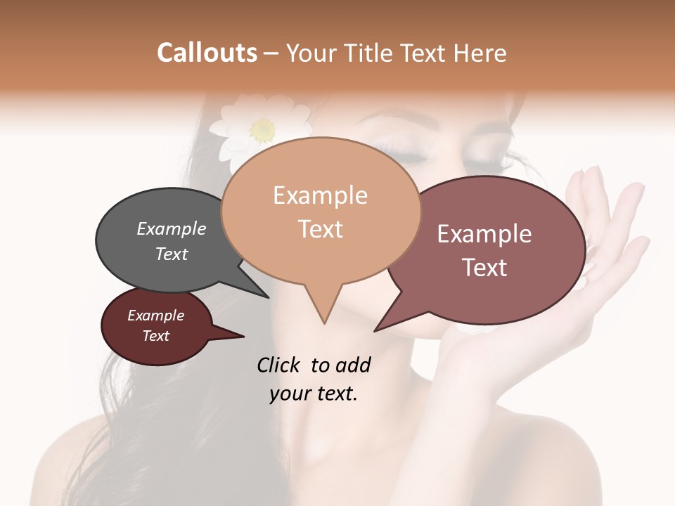 Skin Bodycare Caucasian PowerPoint Template