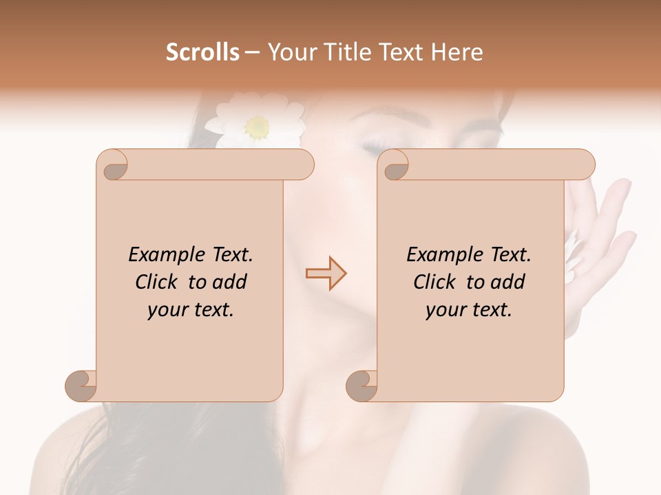 Skin Bodycare Caucasian PowerPoint Template
