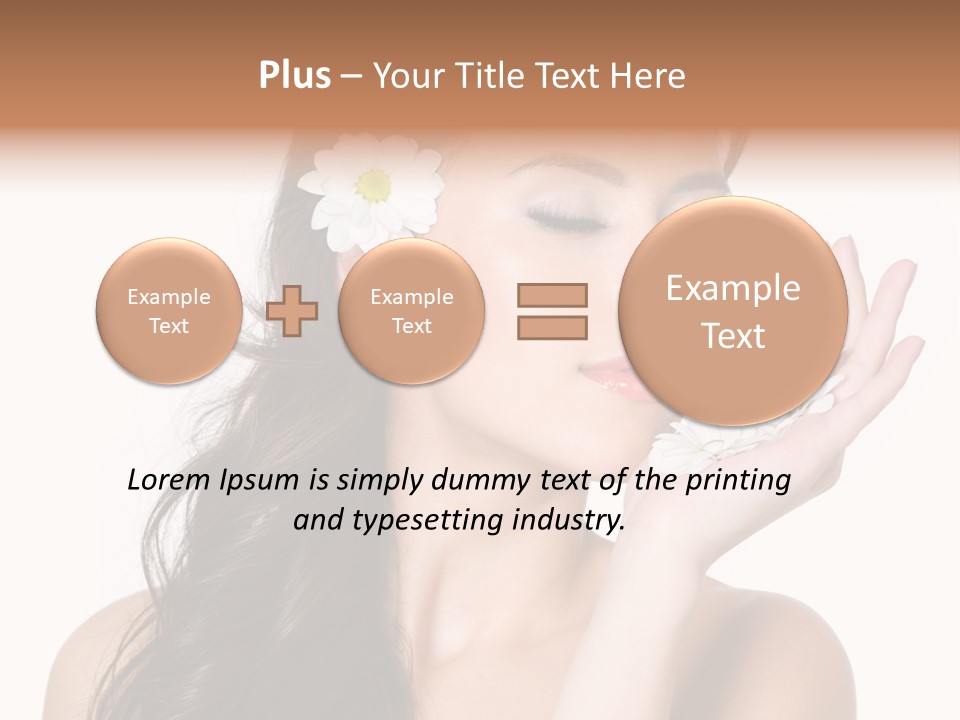 Skin Bodycare Caucasian PowerPoint Template
