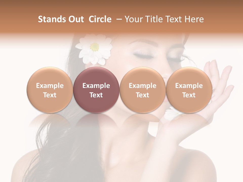 Skin Bodycare Caucasian PowerPoint Template