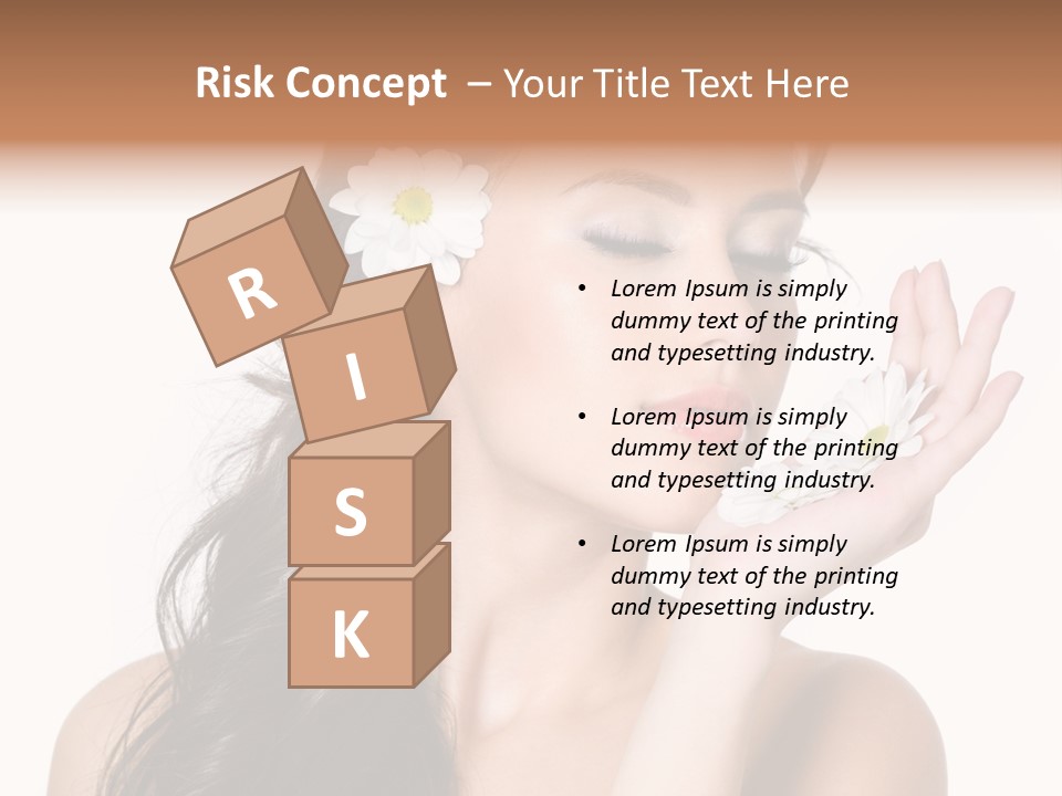 Skin Bodycare Caucasian PowerPoint Template