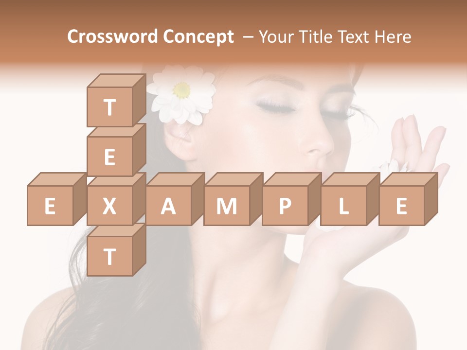 Skin Bodycare Caucasian PowerPoint Template