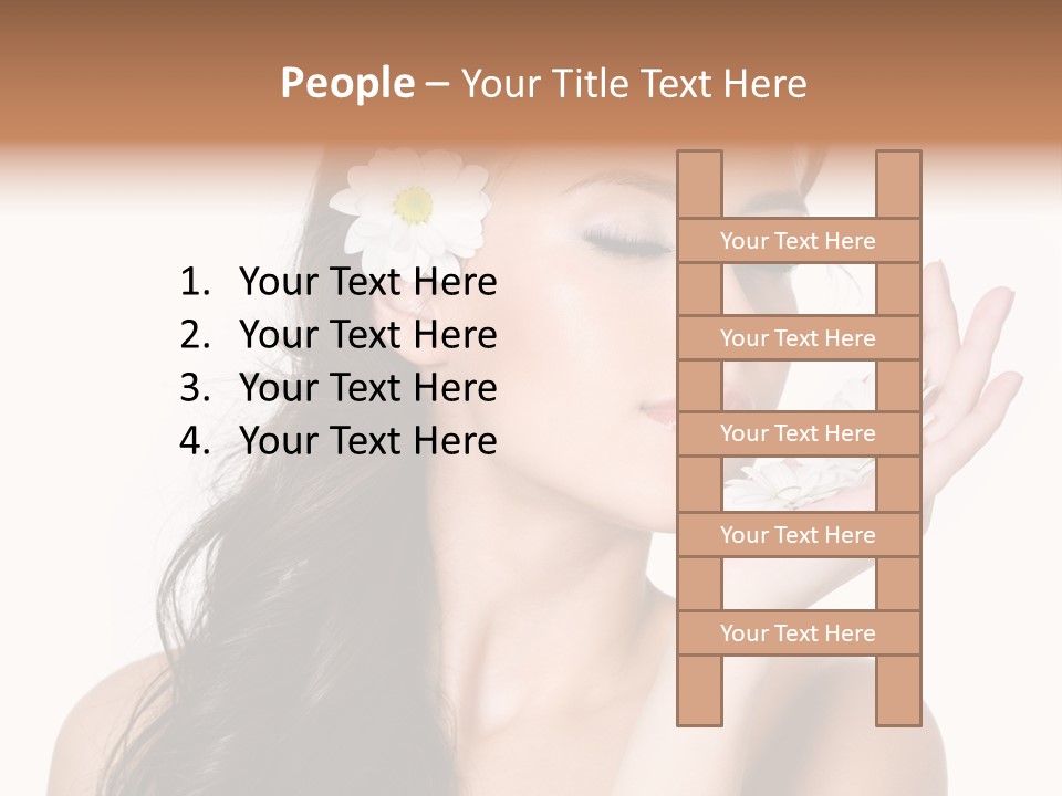 Skin Bodycare Caucasian PowerPoint Template