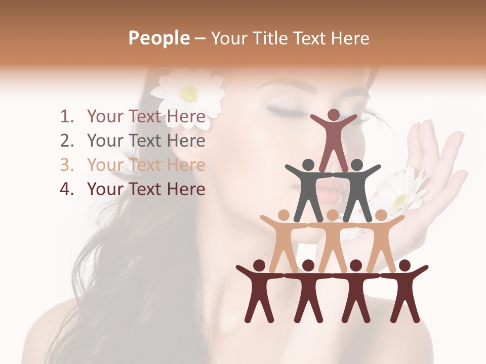 Skin Bodycare Caucasian PowerPoint Template