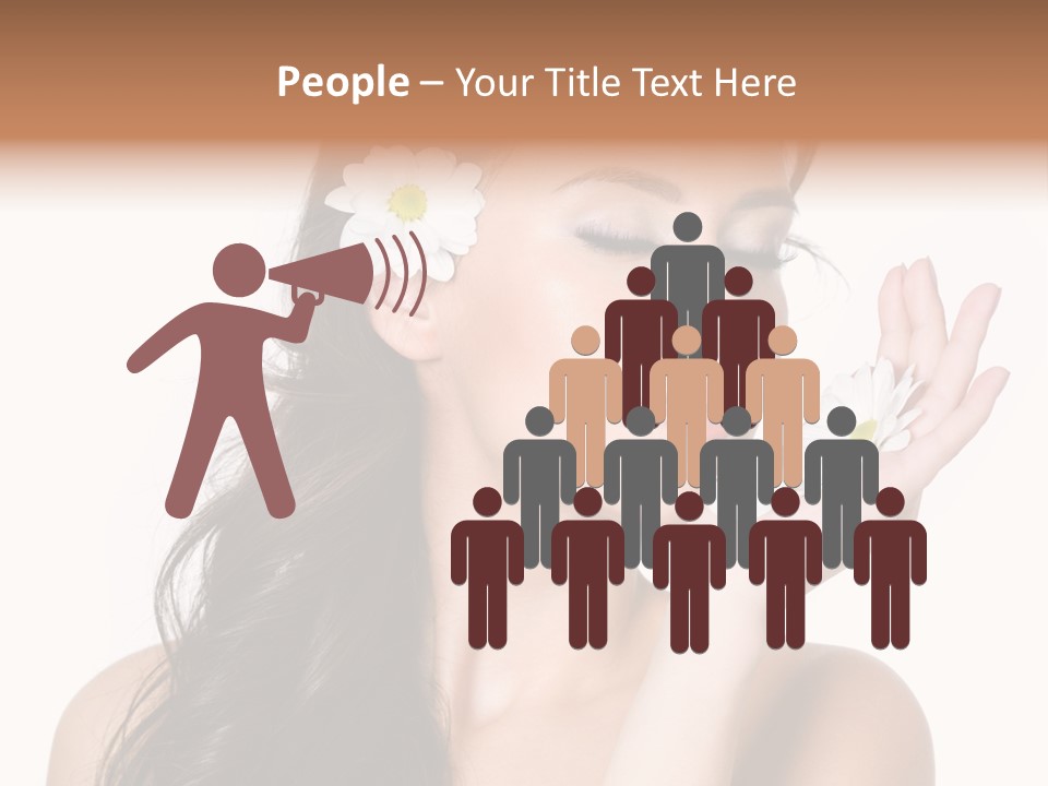 Skin Bodycare Caucasian PowerPoint Template