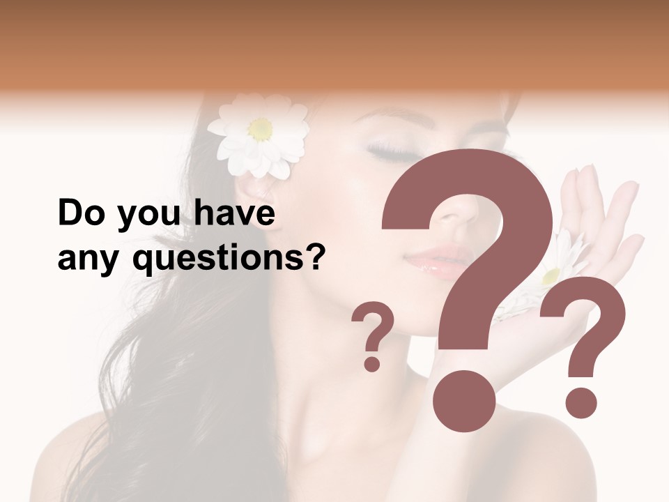 Skin Bodycare Caucasian PowerPoint Template