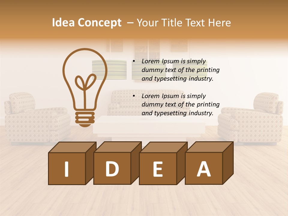 Dining Inside Light PowerPoint Template