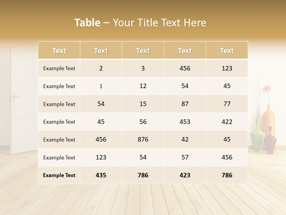 Opening Home Parquet PowerPoint Template
