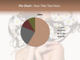 Chamomile Glamour Brown Hair PowerPoint Template