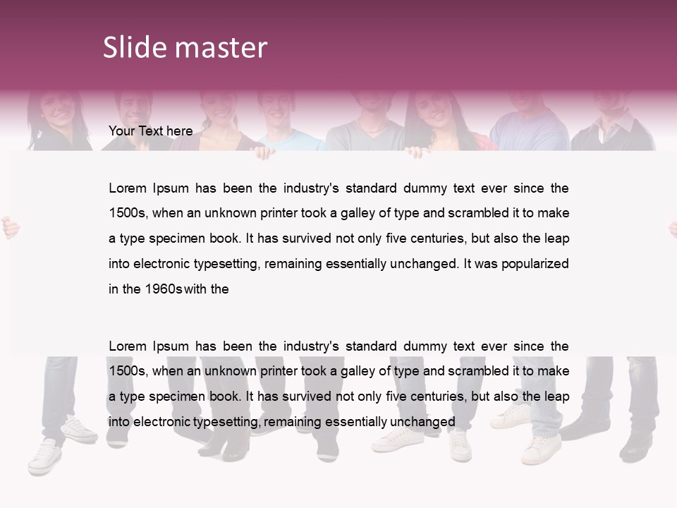 White Board Displaying PowerPoint Template