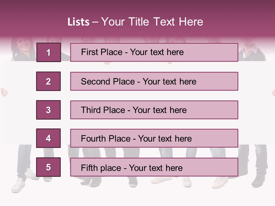 White Board Displaying PowerPoint Template