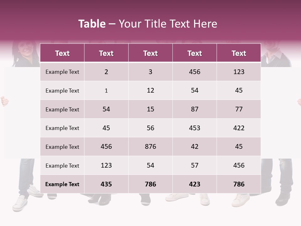 White Board Displaying PowerPoint Template