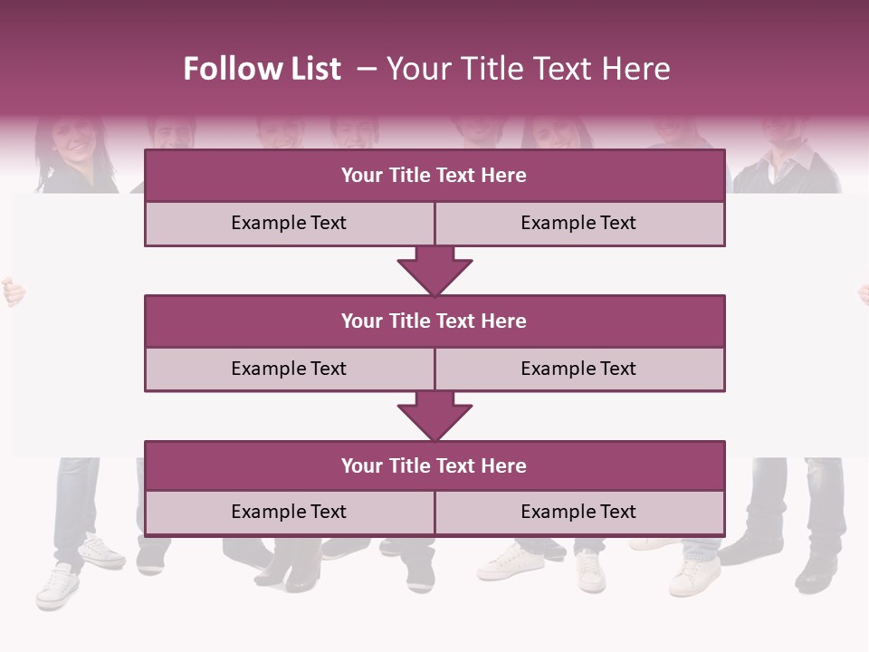 White Board Displaying PowerPoint Template