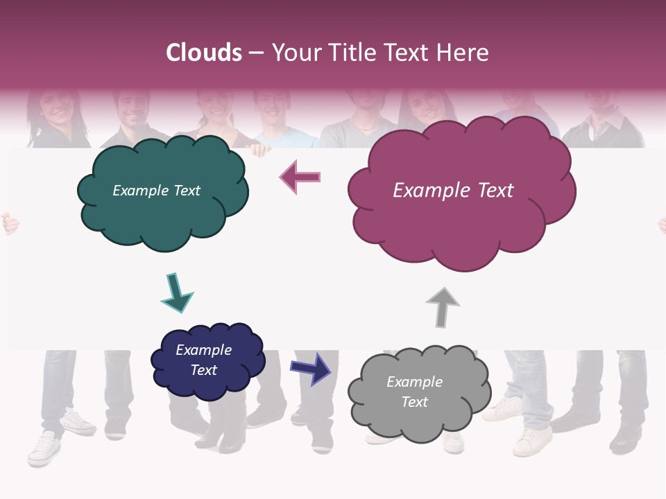 White Board Displaying PowerPoint Template
