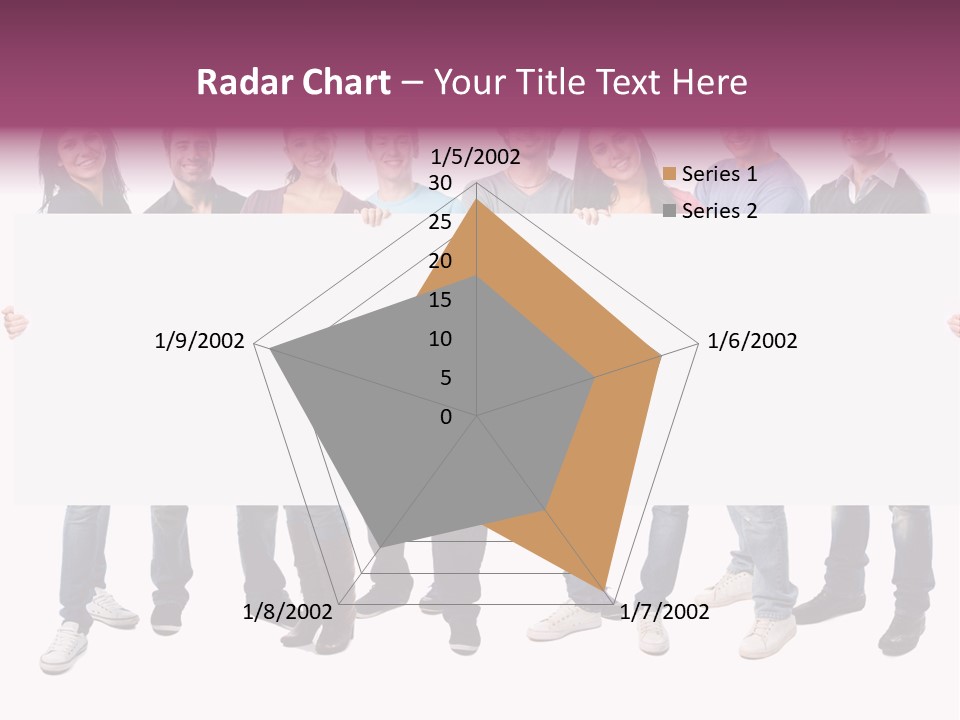 White Board Displaying PowerPoint Template