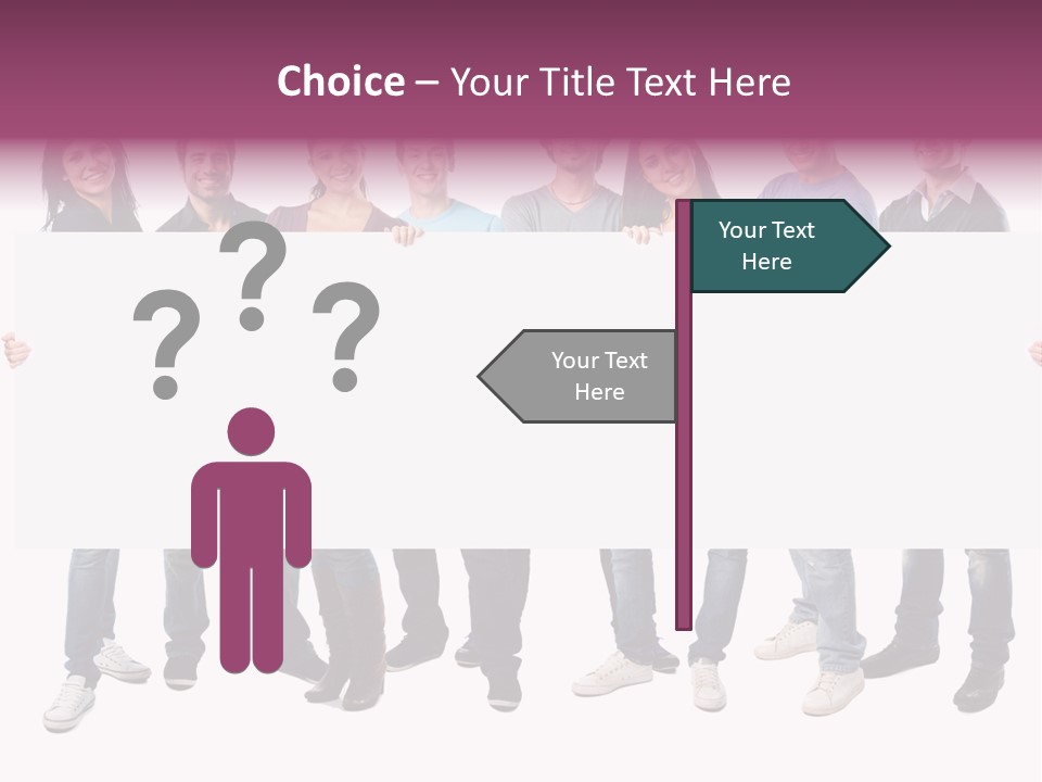 White Board Displaying PowerPoint Template