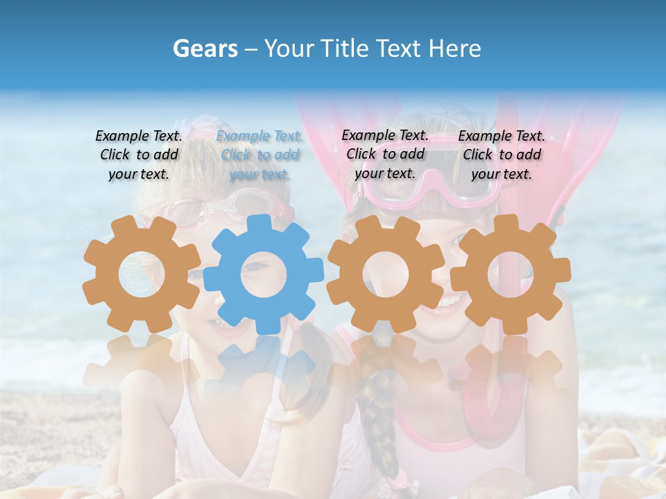 Tube Sport White PowerPoint Template