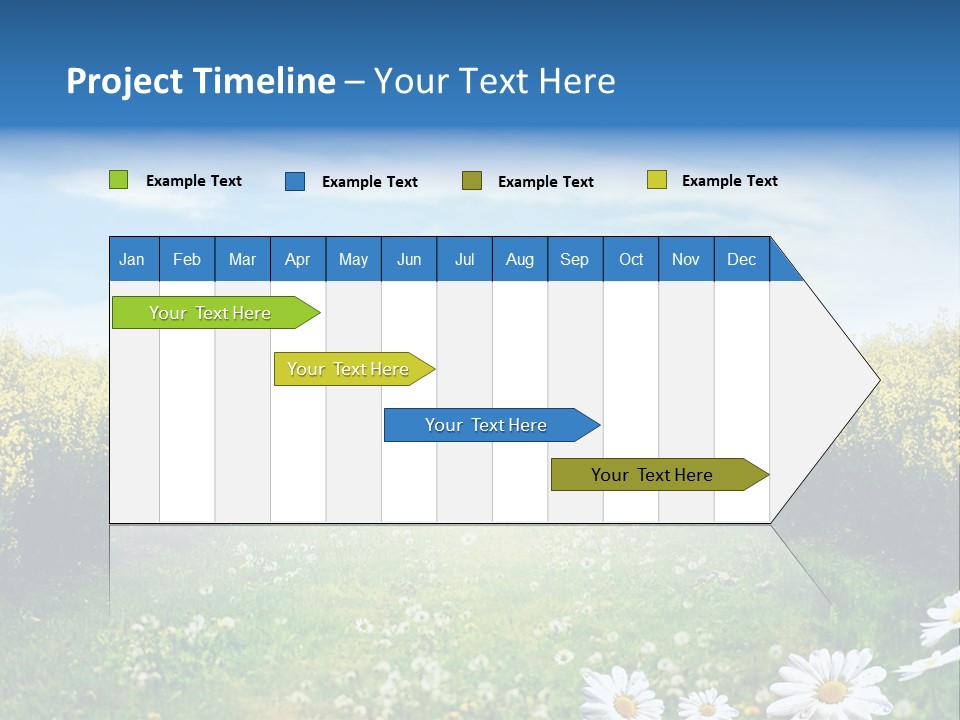 Wildflower Horizon Scene PowerPoint Template