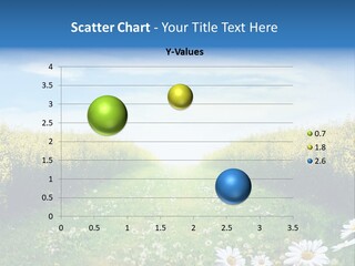 Wildflower Horizon Scene PowerPoint Template