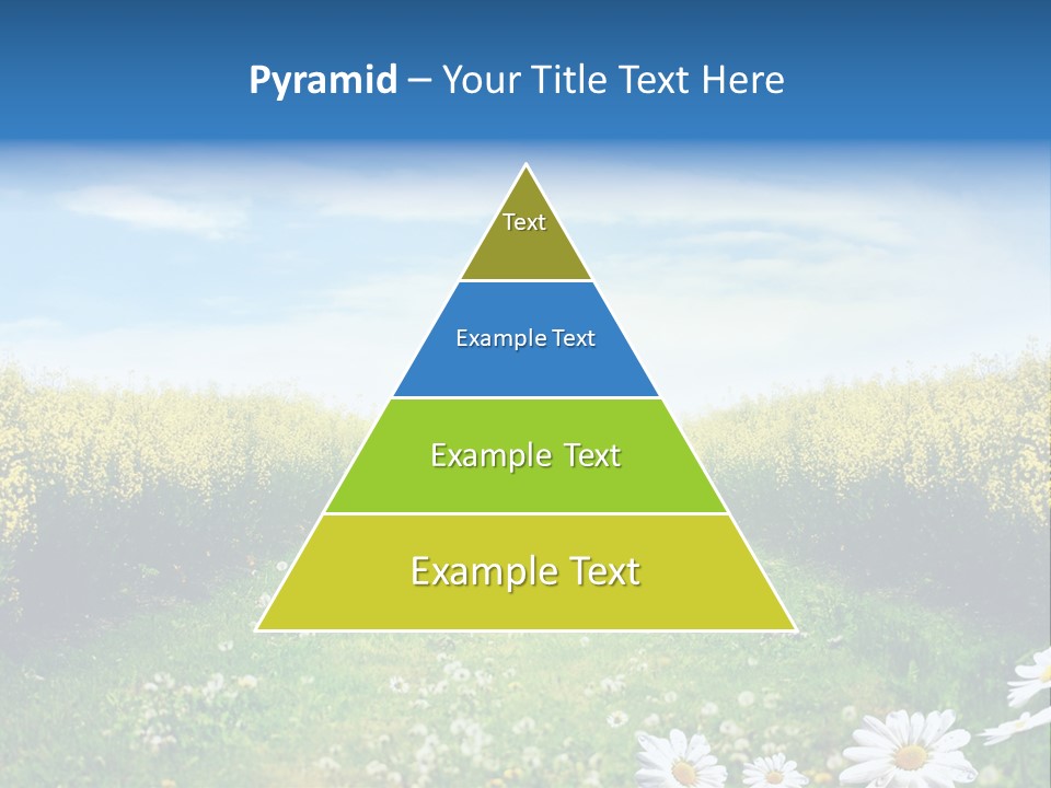Wildflower Horizon Scene PowerPoint Template